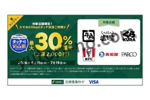 三井住友カードのVisaタッチ決済キャンペーンバナー
